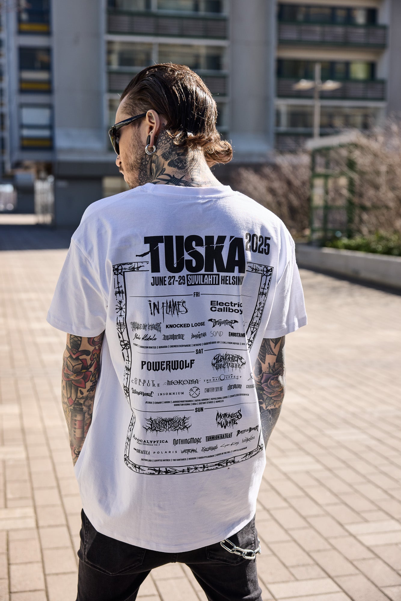 Tuska 2025 Event Deathcore Black, White T-Shirt
