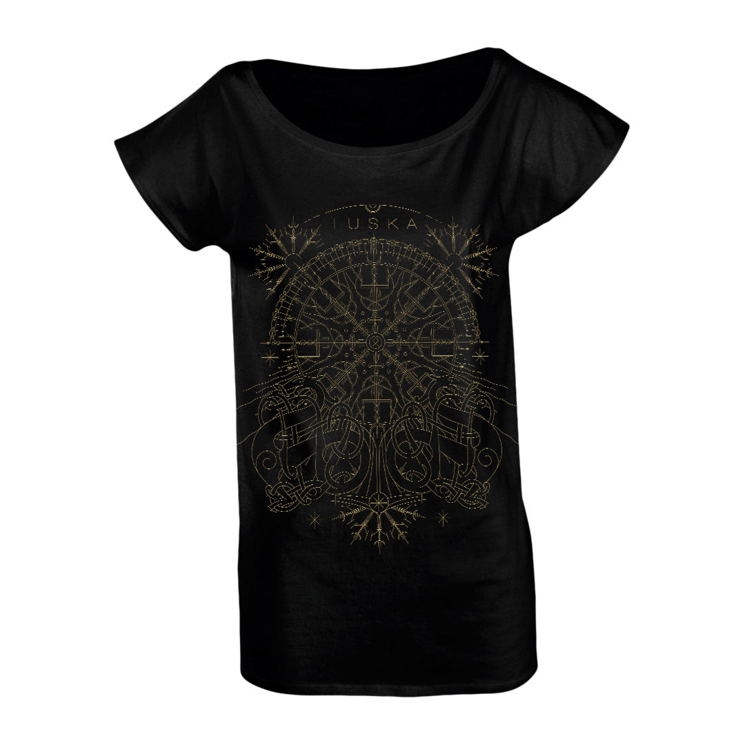 Tuska, Compass Gold, Women's Low-Neckline T-Shirt