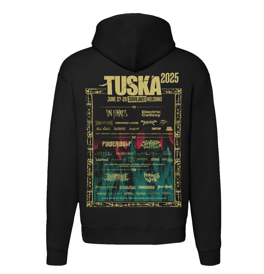 Tuska 2025, Event Deathcore Gold, Zip Hoodie