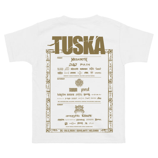 Tuska, Event 2026 Gasometer Gold, White Kids T-Shirt