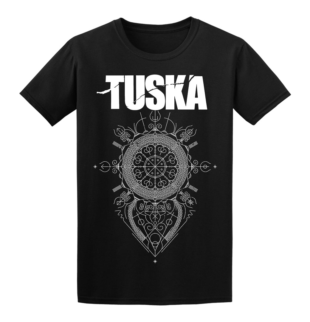 Tuska, Vegvisir White Logo, Black T-Shirt