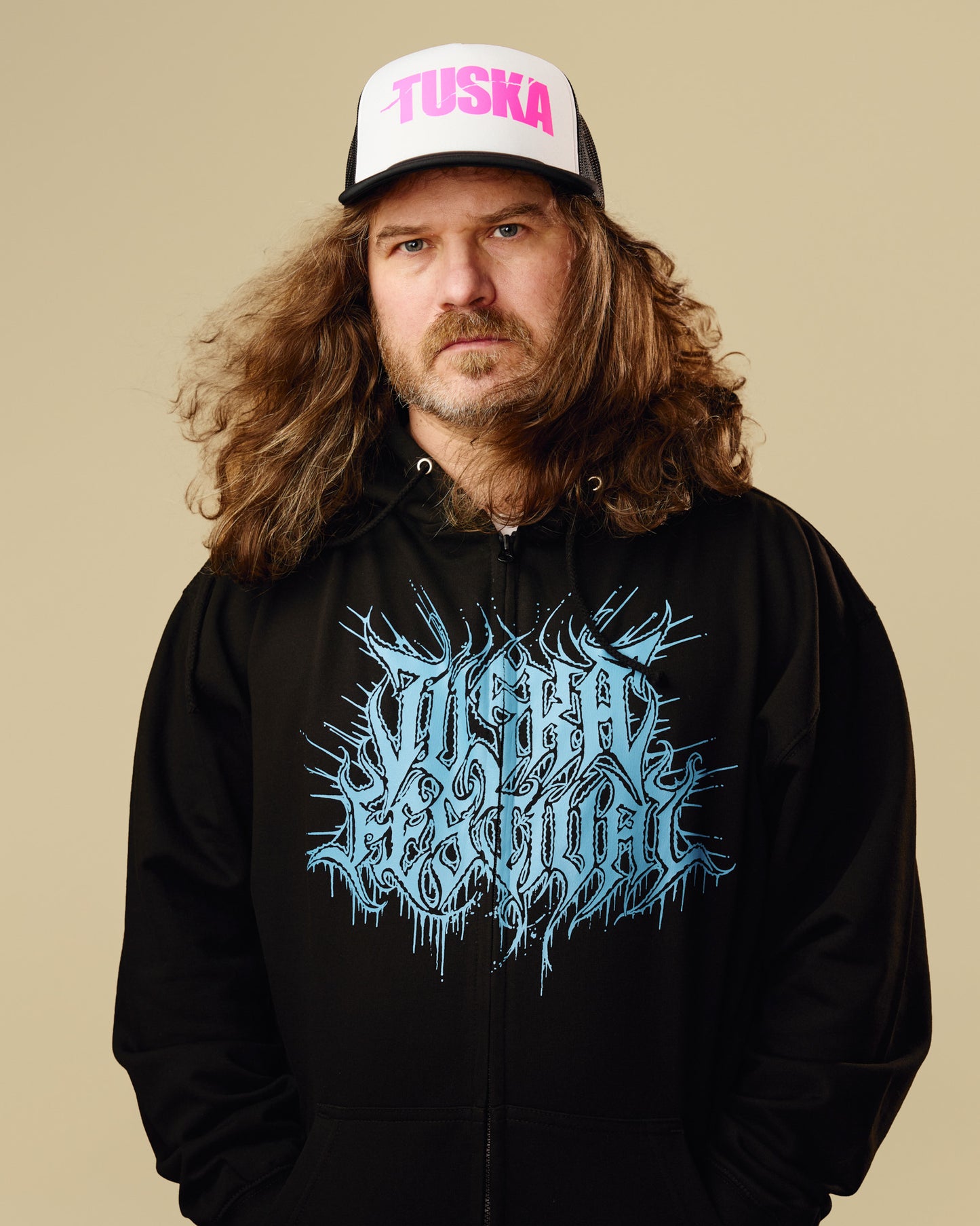 Event 2026 Deathcore Logo, Black Zip Hoodie