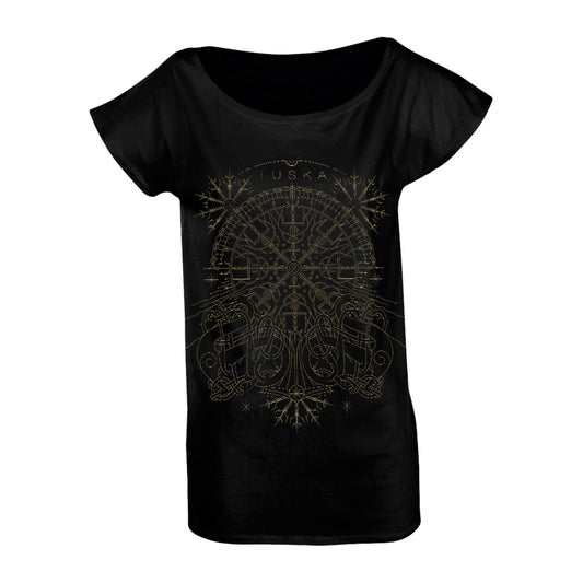 Tuska, Compass Gold, Women's Low-Neckline T-Shirt