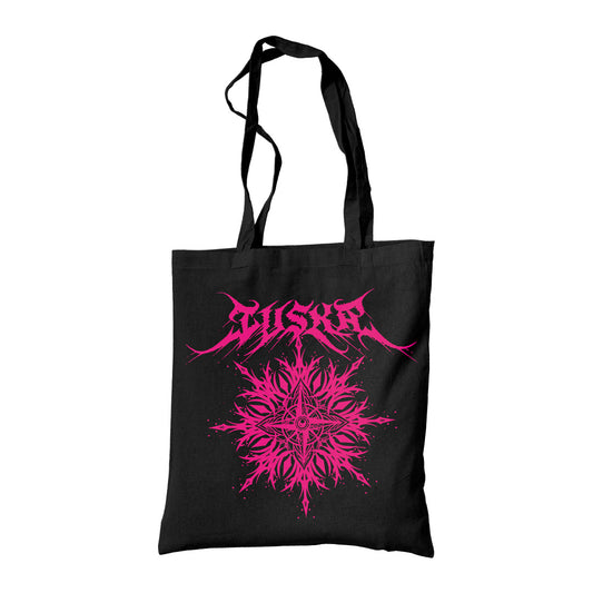 Tuska, Dark Mandala Compass Pink, Shopping Bag