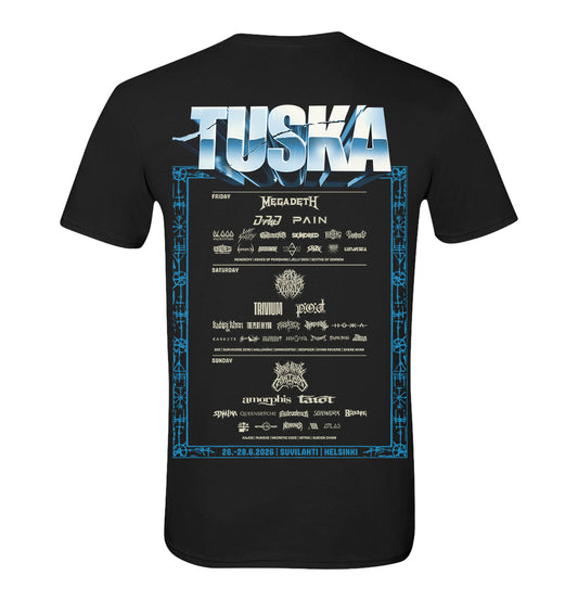 Tuska 2026 Event Deathcore Logo, Black T-Shirt