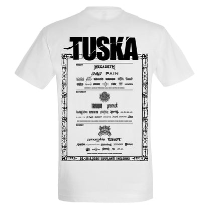 Tuska 2026 Event Deathcore Logo, White T-Shirt