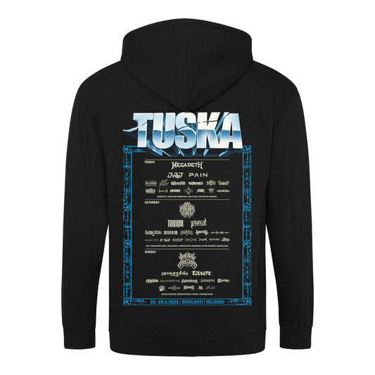 Tuska, Event 2026 Deathcore Logo, Black Zip Hoodie