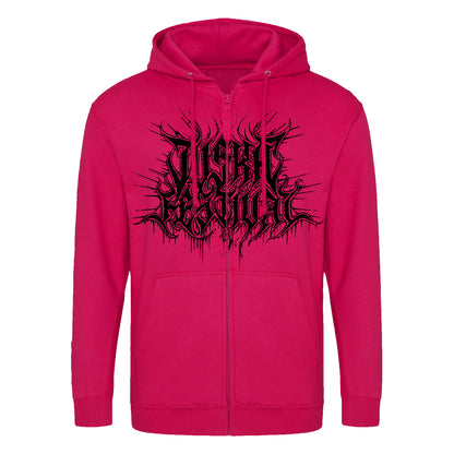 Tuska, Event 2026 Deathcore Logo, Hot Pink Zip Hoodie