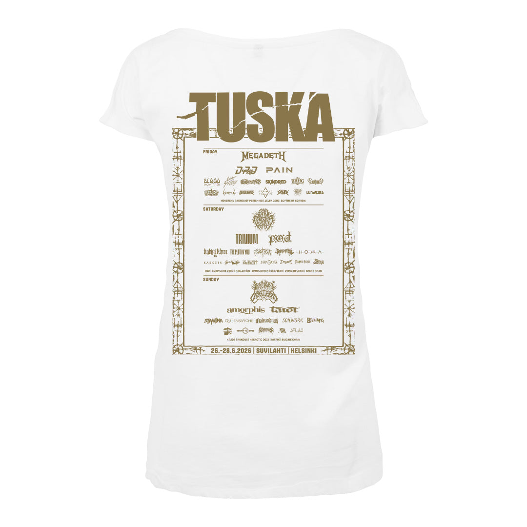Tuska Event 2026 Gold Gasometer, White Women's T-Shirt