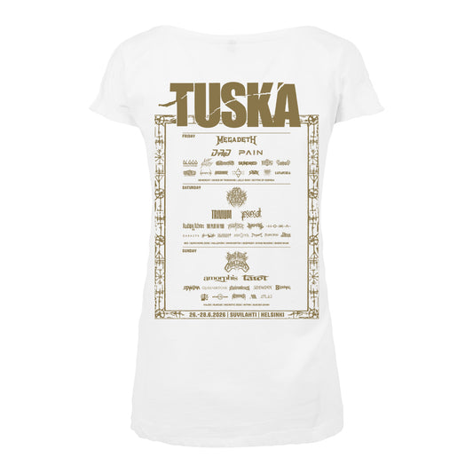 Tuska Event 2026 Gold Gasometer, White Women's T-Shirt