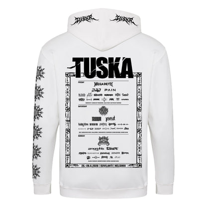 Tuska, Event 2026 Metalcore Logo Black, White Zip Hoodie