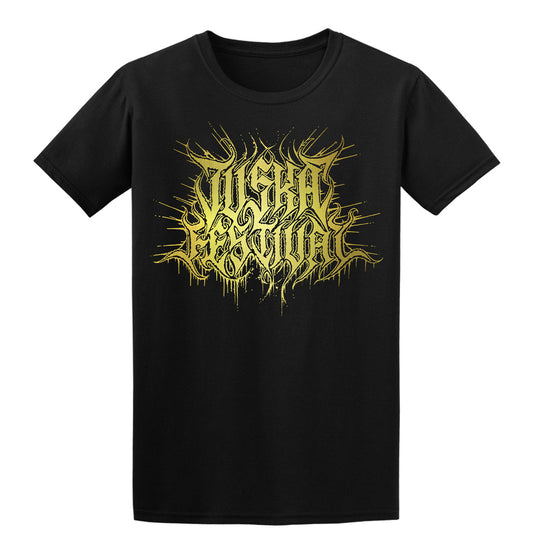 Tuska 2025 Event Deathcore Gold, Black T-Shirt