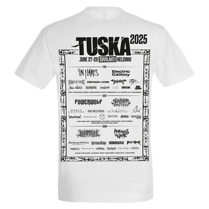 Tuska 2025 Event Deathcore Black, White T-Shirt