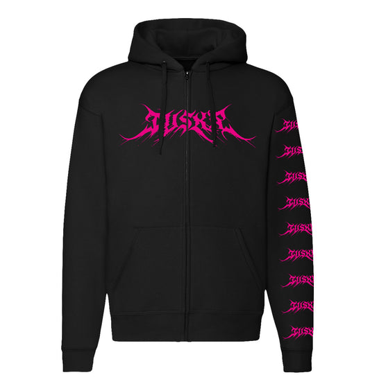 Tuska 2024, Metalcore Pink Logo, Zip Hoodie
