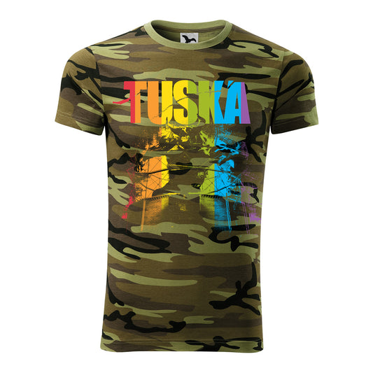 Tuska, Minotaur Rainbow, Green Camouflage T-Shirt